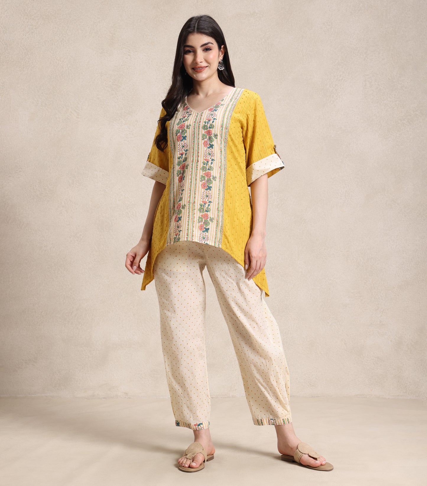 Mustard and Ivory Coord Set