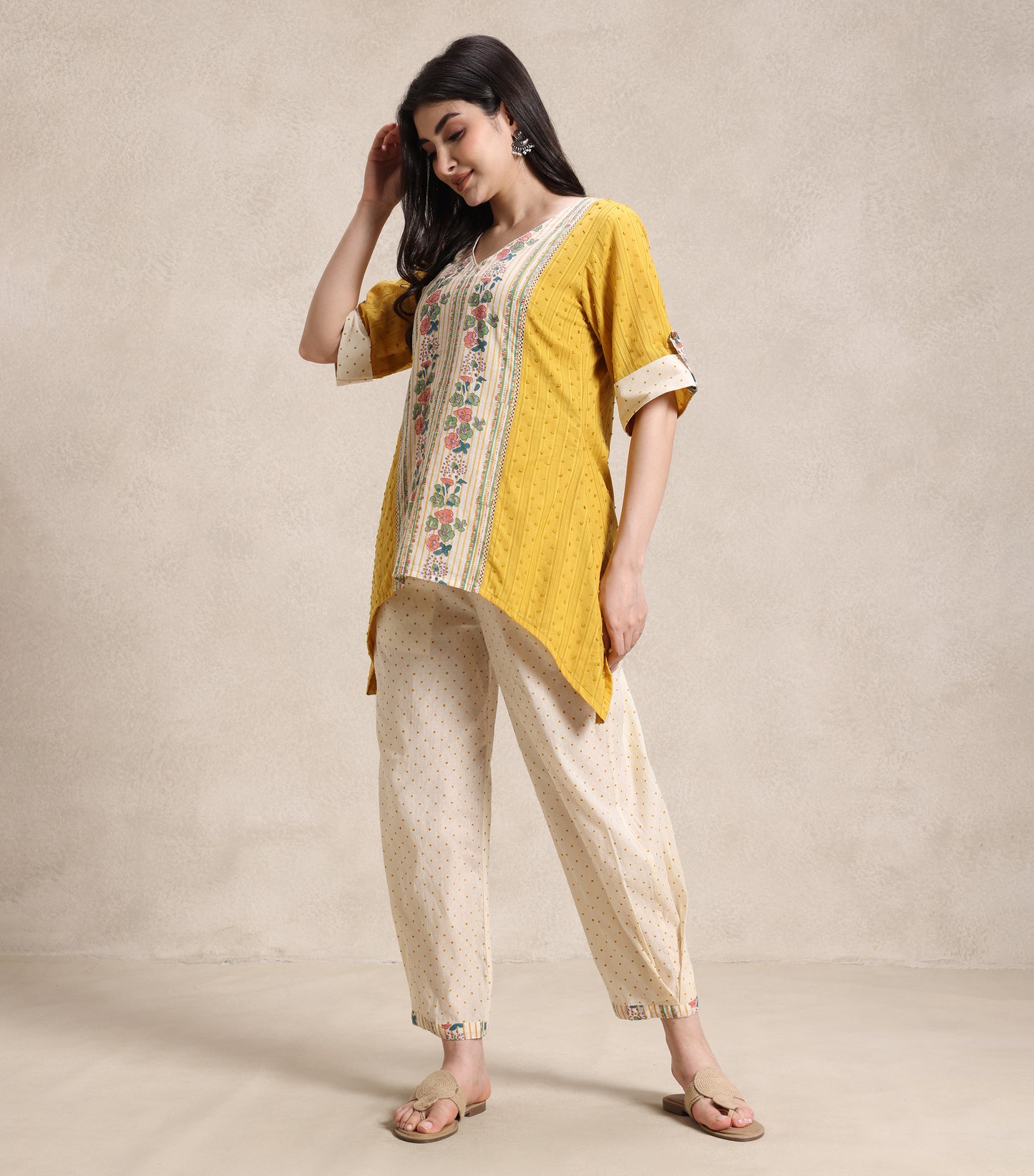 Mustard and Ivory Coord Set