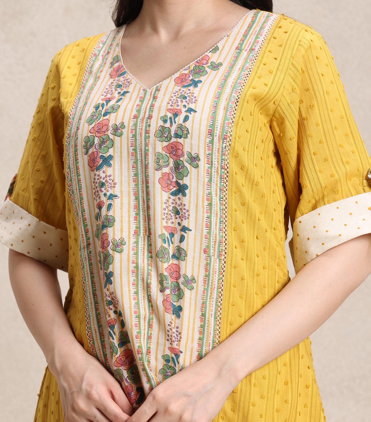 Mustard and Ivory Coord Set